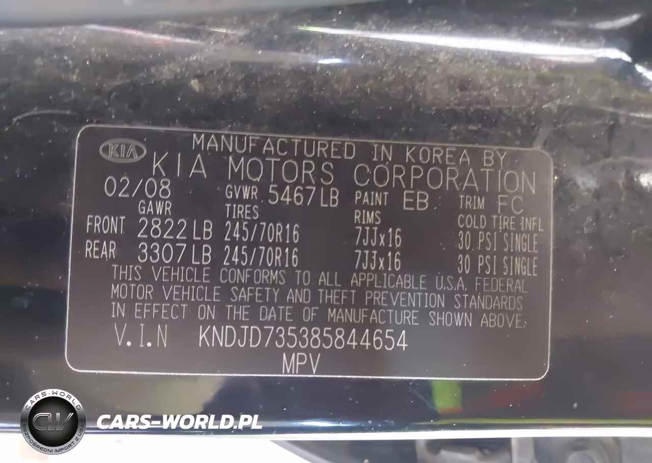 2008 Kia Sorento Lx VIN:KNDJD735385844654 - 9