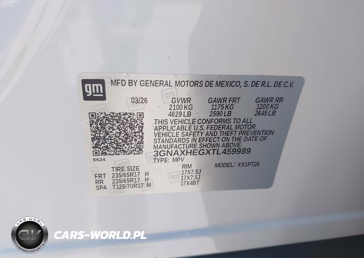 2026 Chevrolet Equinox Fwd Lt VIN:3GNAXHEGXTL459989 - 9