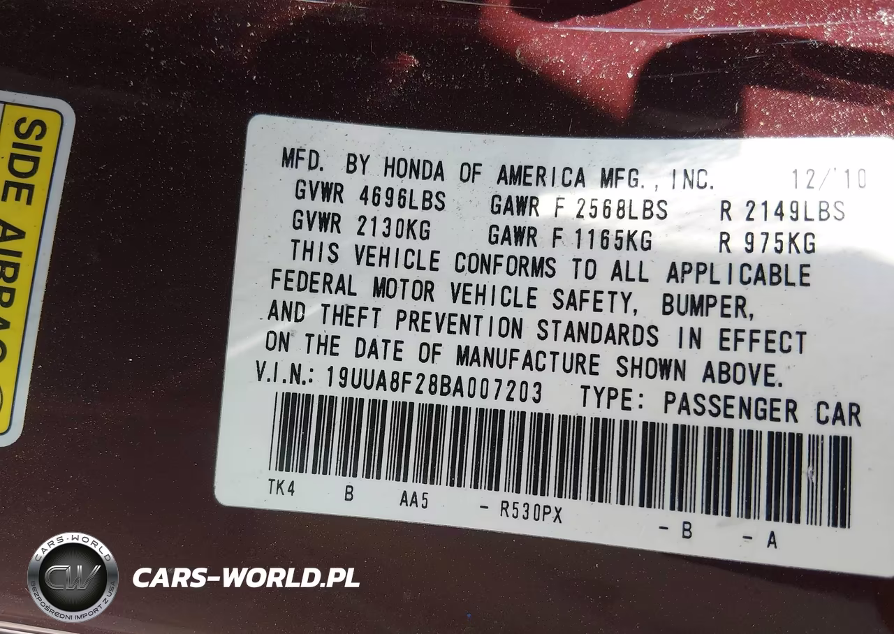 2011 Acura Tl 3.5 VIN:19UUA8F28BA007203 - 9