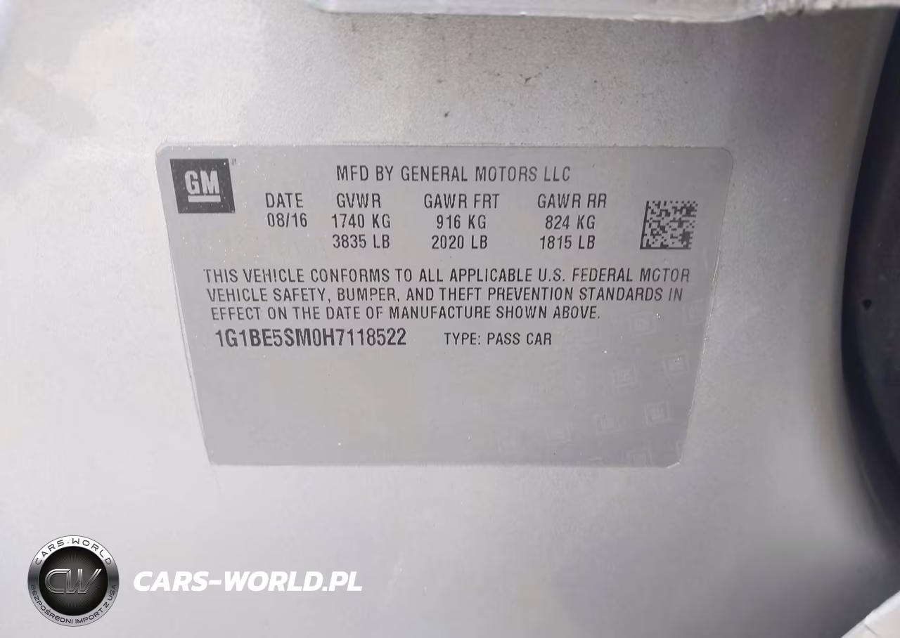 2017 Chevrolet Cruze Lt Auto VIN:1G1BE5SM0H7118522 - 9