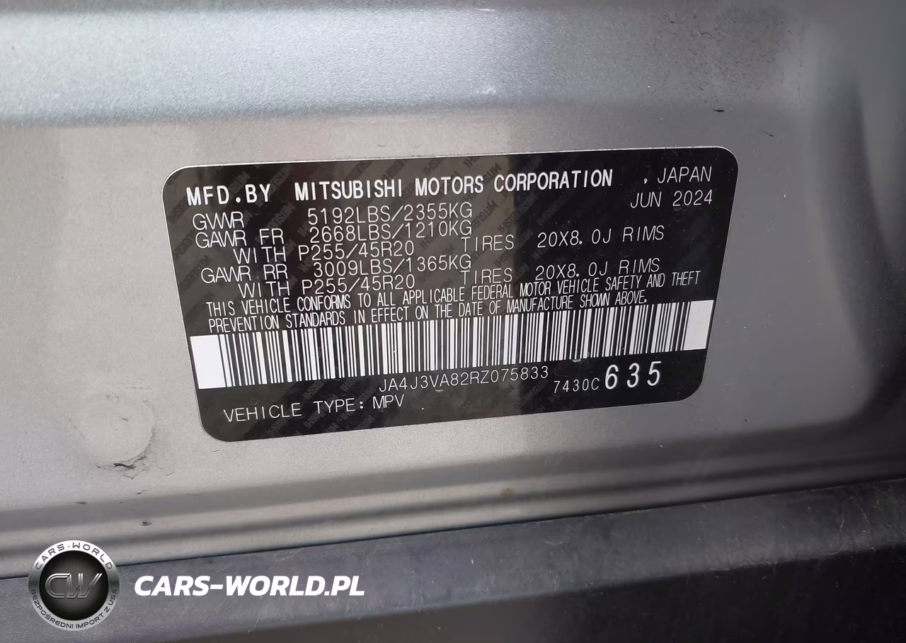 2024 Mitsubishi Outlander Se 2.5 2Wd-Se Black Edition S-Awc-Se Black Edition W-Pano Roof S-Awc VIN:JA4J3VA82RZ075833 - 9