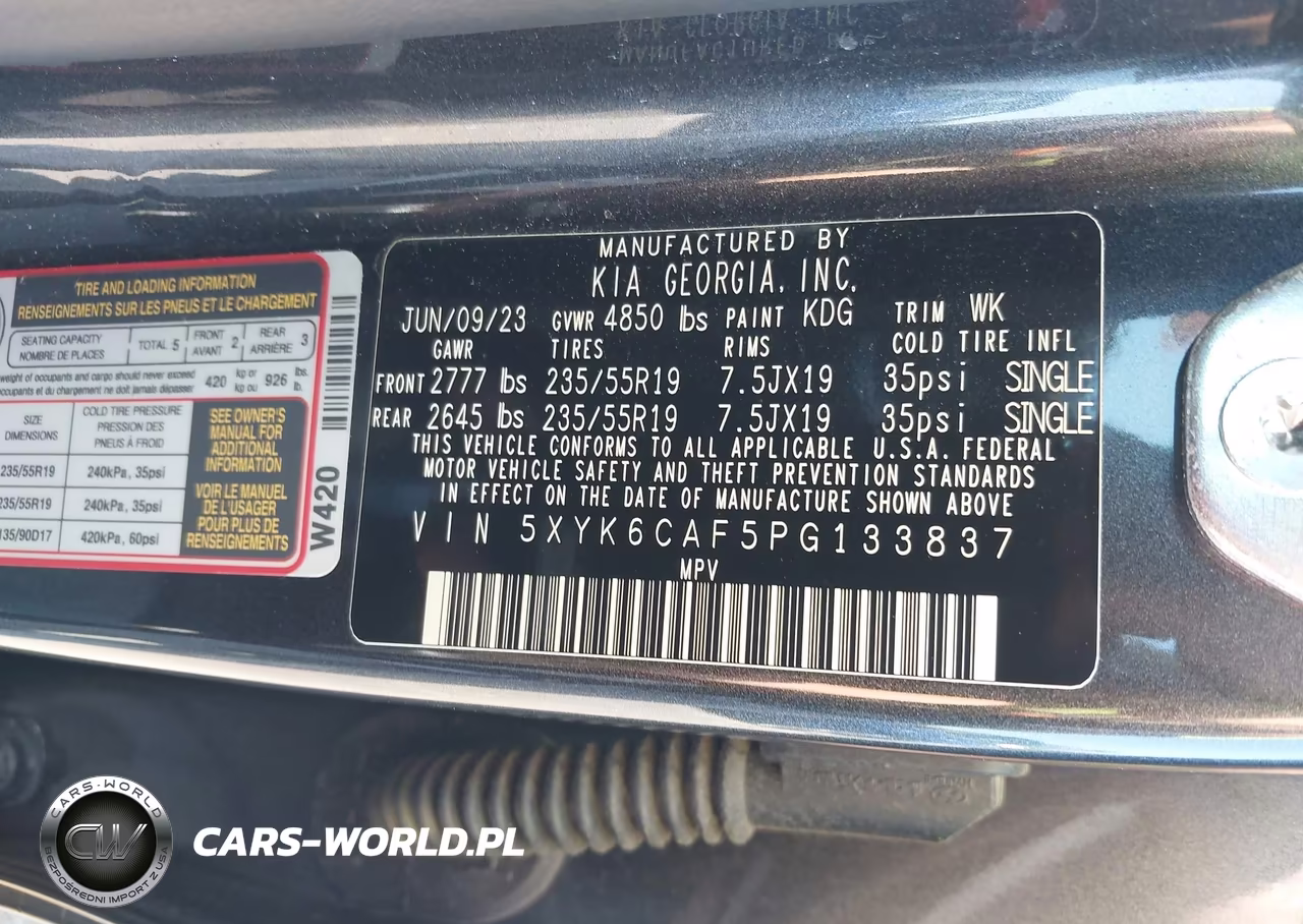 2023 Kia Sportage X-Line VIN:5XYK6CAF5PG133837 - 9