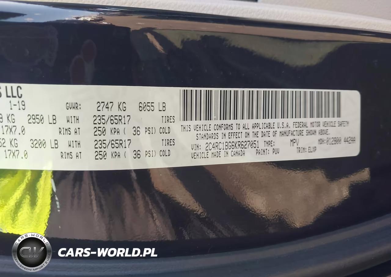 2019 Chrysler Pacifica Touring L VIN:2C4RC1BG6KR627051 - 9