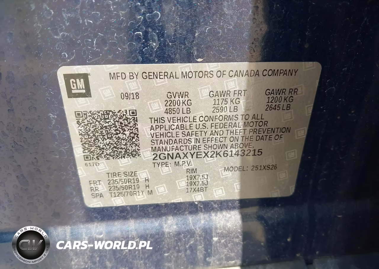 2019 Chevrolet Equinox Premier VIN:2GNAXYEX2K6143215 - 9