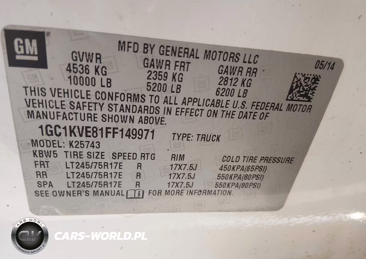 2015 Chevrolet Silverado 2500Hd Lt VIN:1GC1KVE81FF149971 - 9