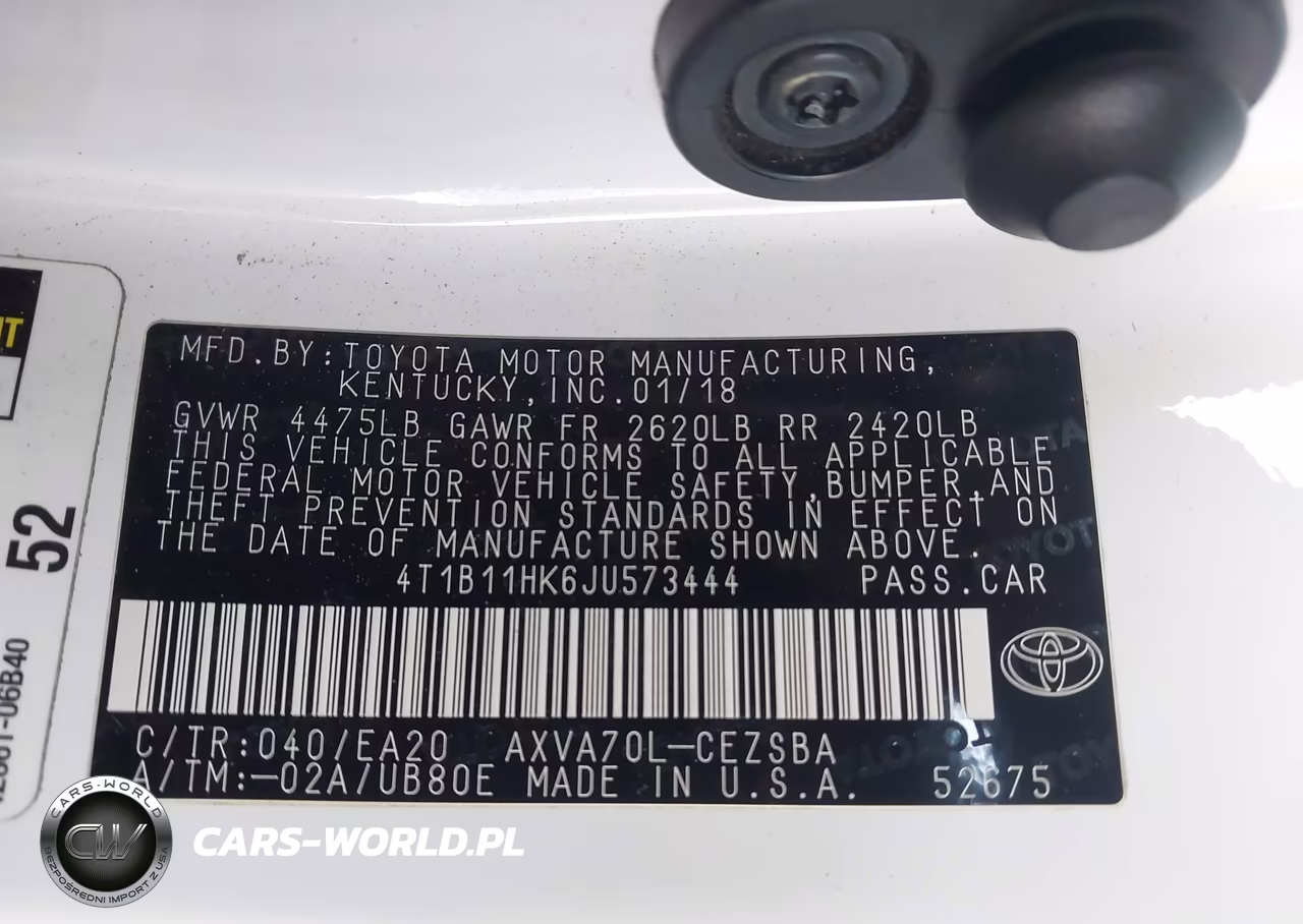 2018 Toyota Camry Se VIN:4T1B11HK6JU573444 - 9
