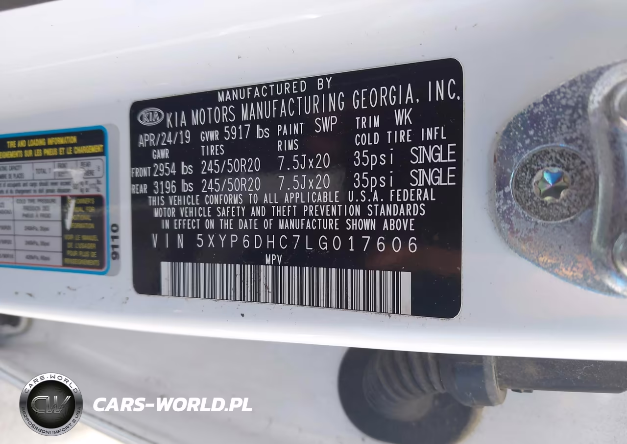 2020 Kia Telluride S VIN:5XYP6DHC7LG017606 - 9