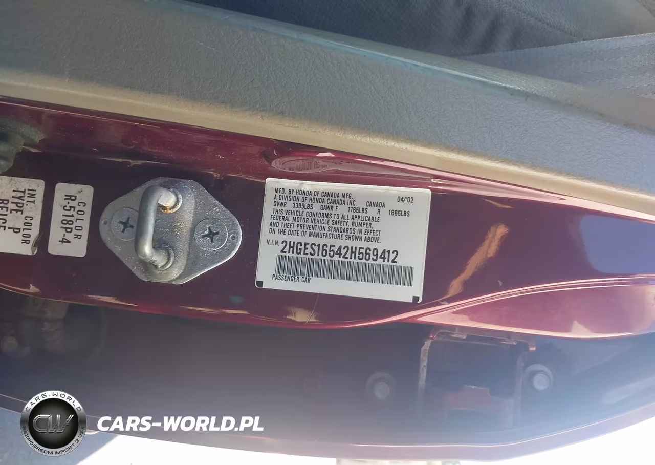 2002 Honda Civic Lx VIN:2HGES16542H569412 - 9