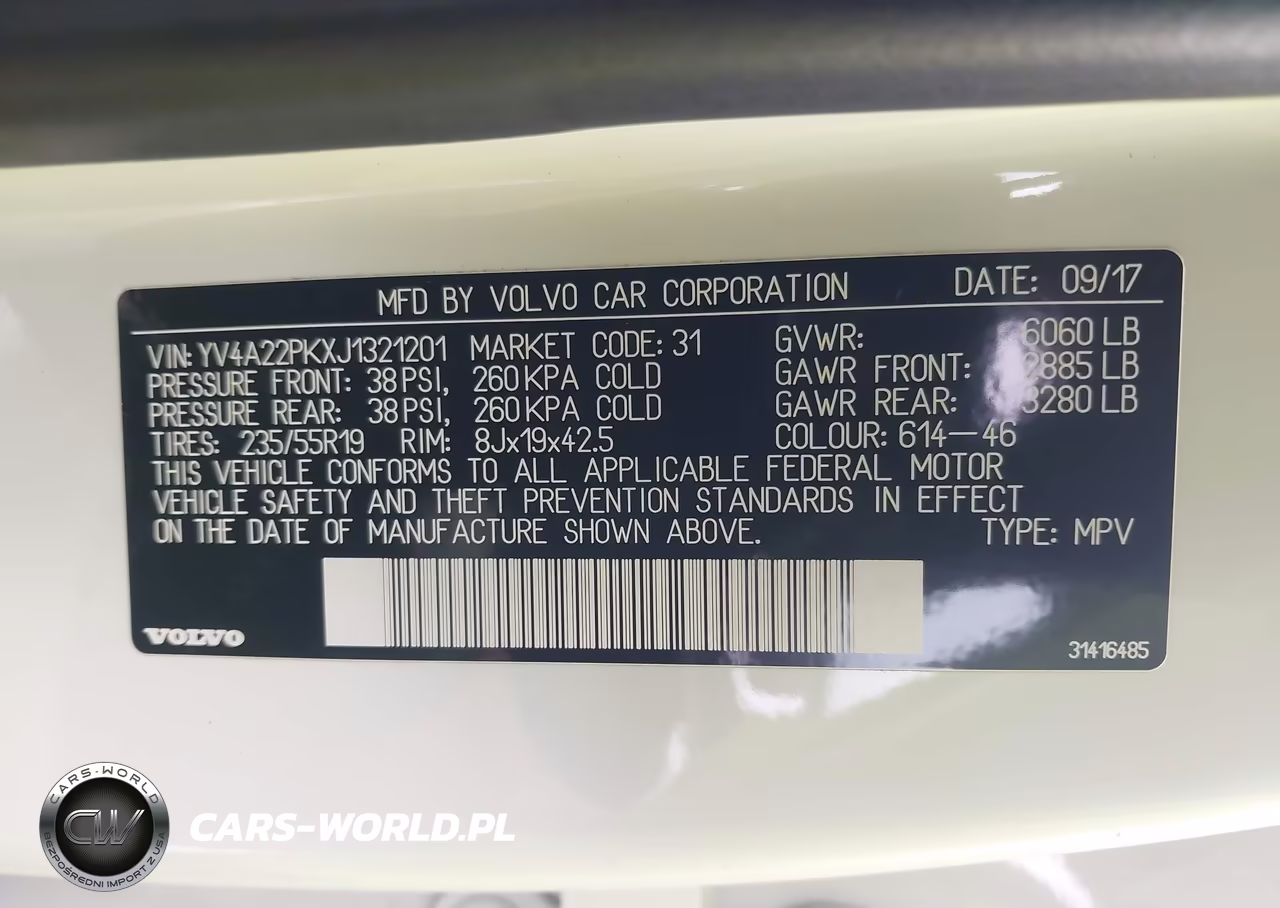 2018 Volvo Xc90 T6 Momentum VIN:YV4A22PKXJ1321201 - 9