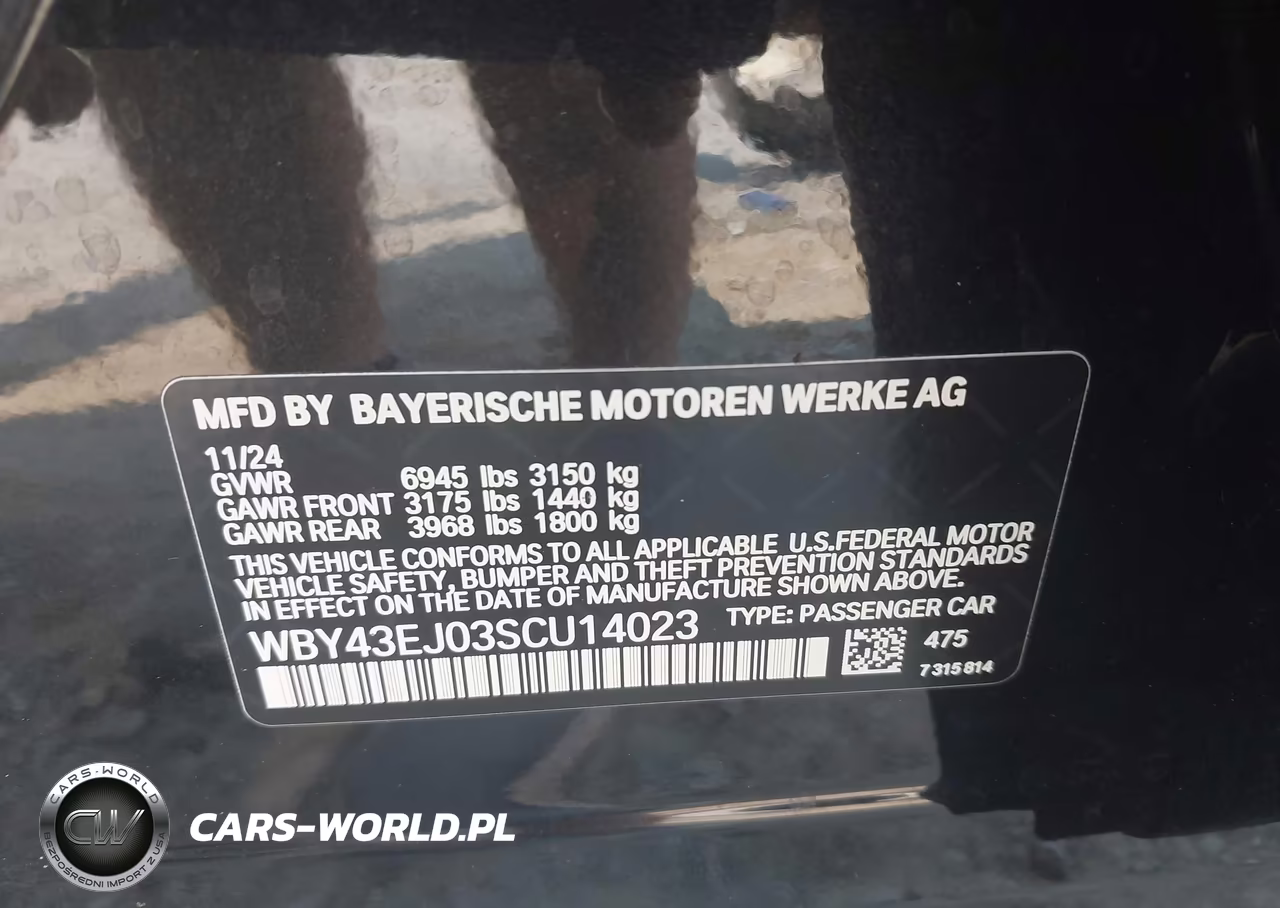 2025 BMW I7 Edrive50 VIN:WBY43EJ03SCU14023 - 9