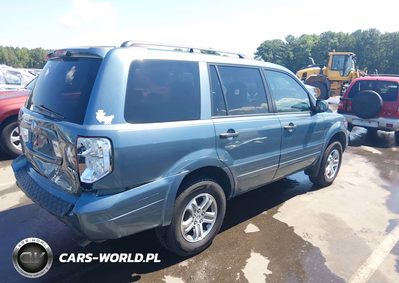 2005 Honda Pilot Ex-L VIN:2HKYF18715H511154 - 4