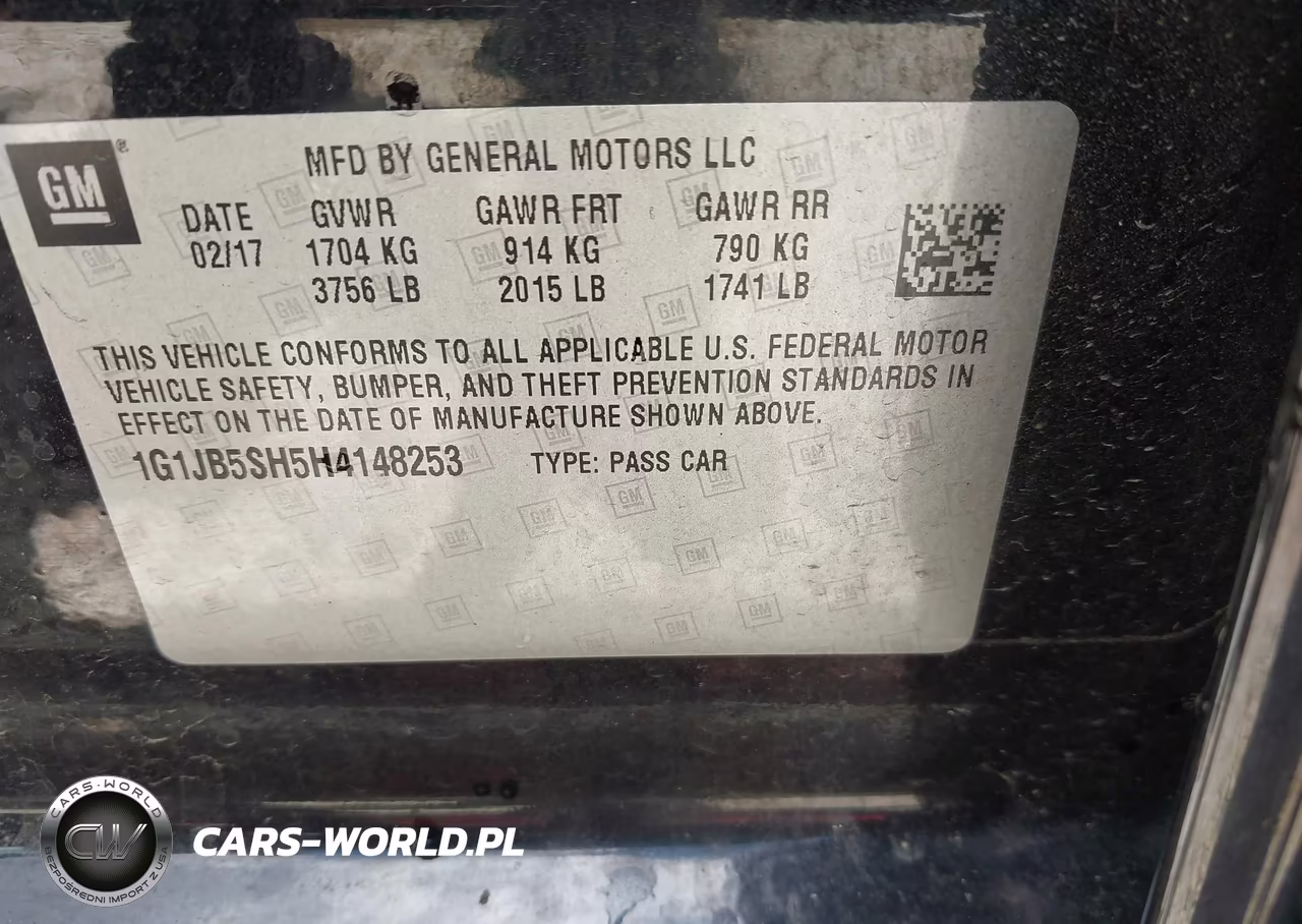 2017 Chevrolet Sonic Ls Auto VIN:1G1JB5SH5H4148253 - 9