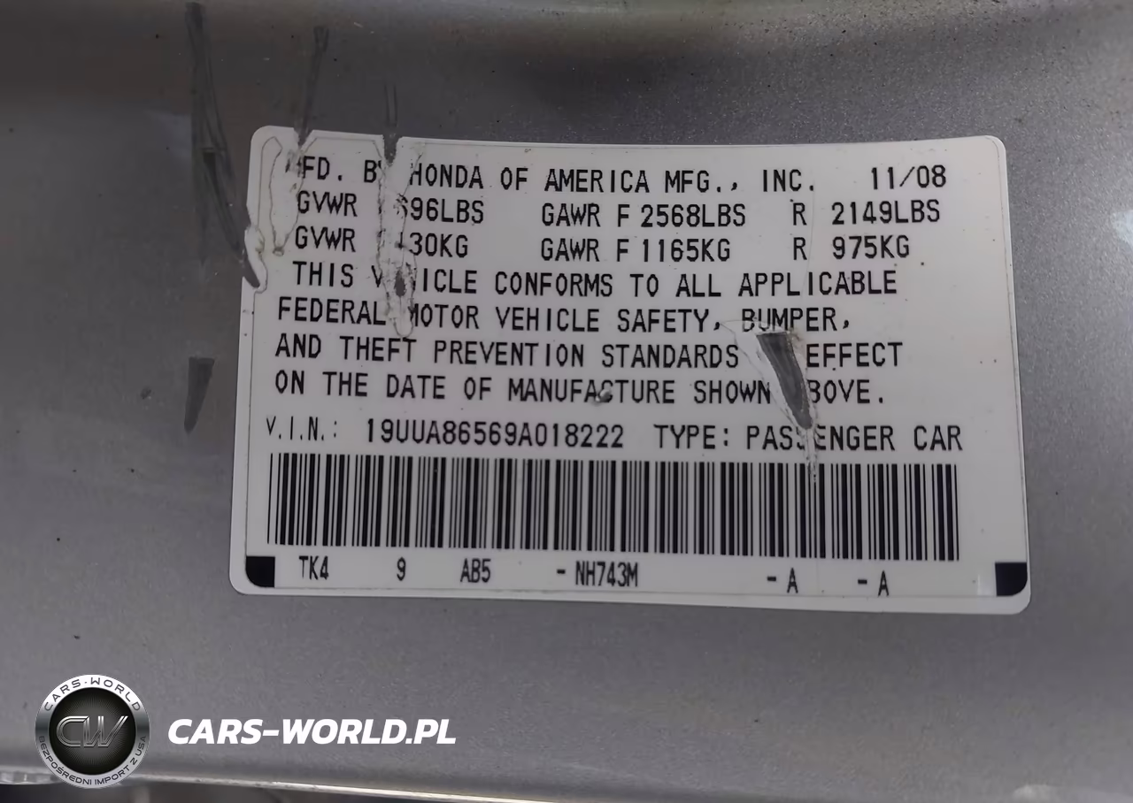 2009 Acura Tl 3.5 VIN:19UUA86569A018222 - 9