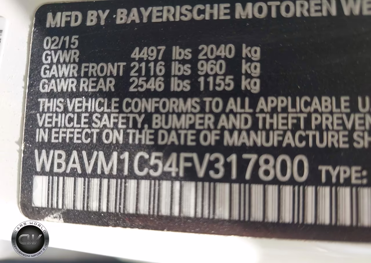 2015 BMW X1 Sdrive28I VIN:WBAVM1C54FV317800 - 9