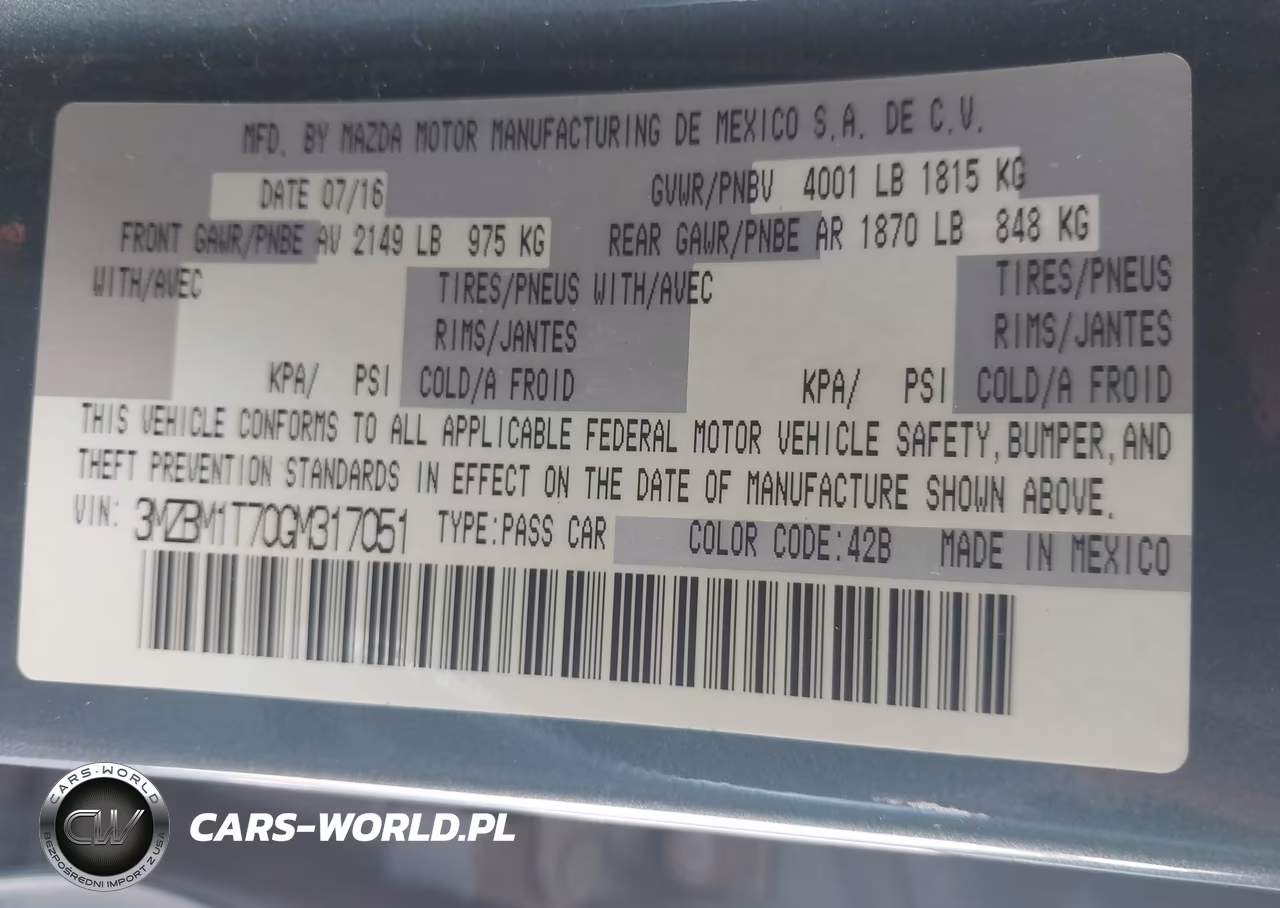 2016 Mazda Mazda3 I Sport VIN:3MZBM1T70GM317051 - 9