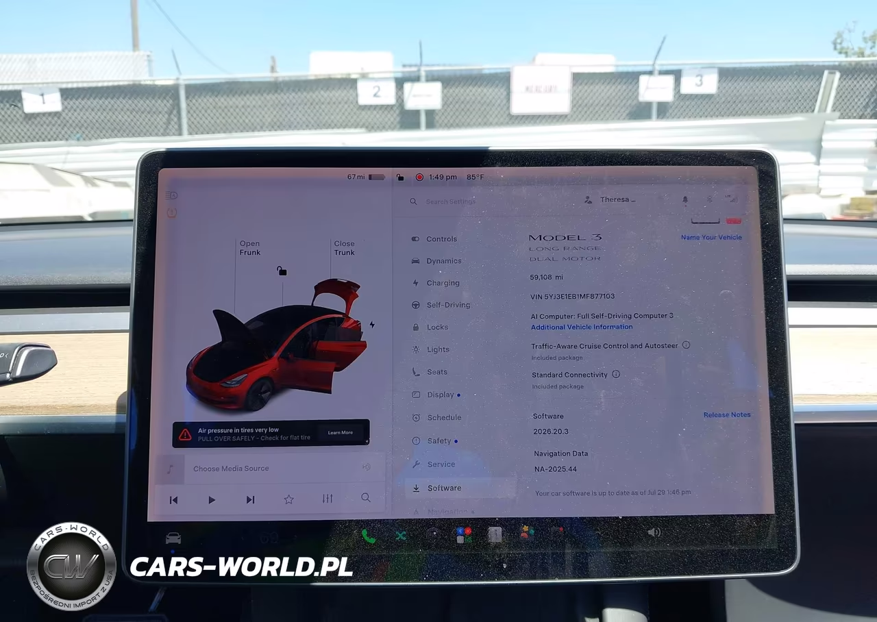 2021 Tesla Model 3 Long Range Dual Motor All-Wheel Drive VIN:5YJ3E1EB1MF877103 - 18