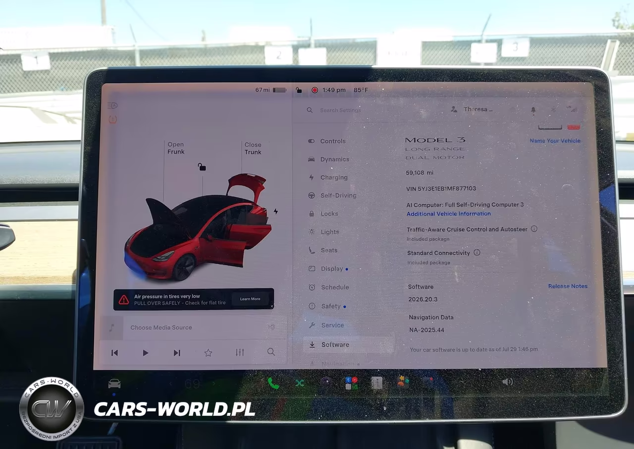 2021 Tesla Model 3 Long Range Dual Motor All-Wheel Drive VIN:5YJ3E1EB1MF877103 - 7