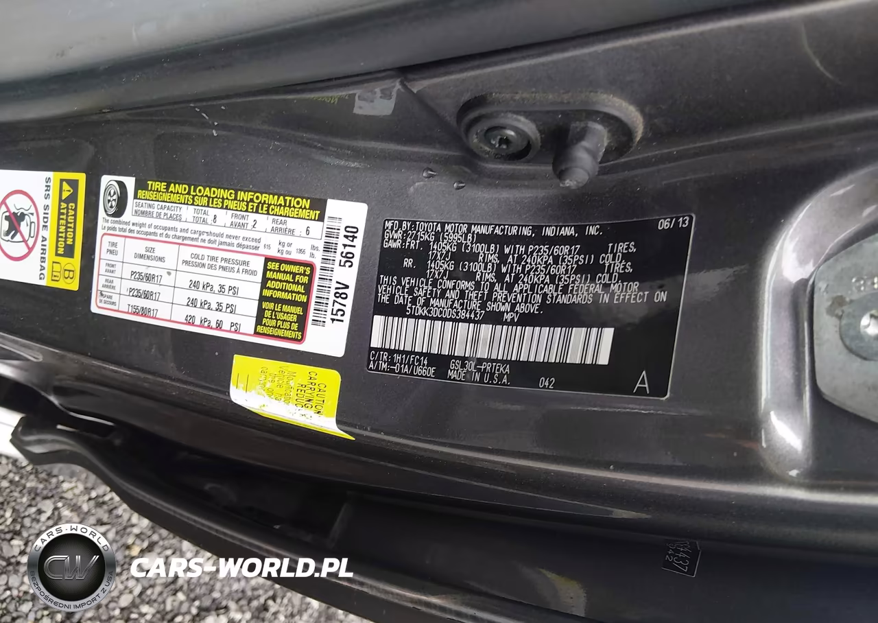 2013 Toyota Sienna Le V6 8 Passenger VIN:5TDKK3DC0DS384437 - 9
