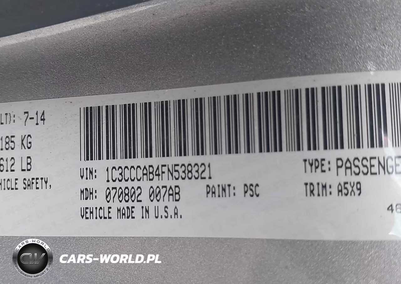 2015 Chrysler 200 Limited VIN:1C3CCCAB4FN538321 - 9