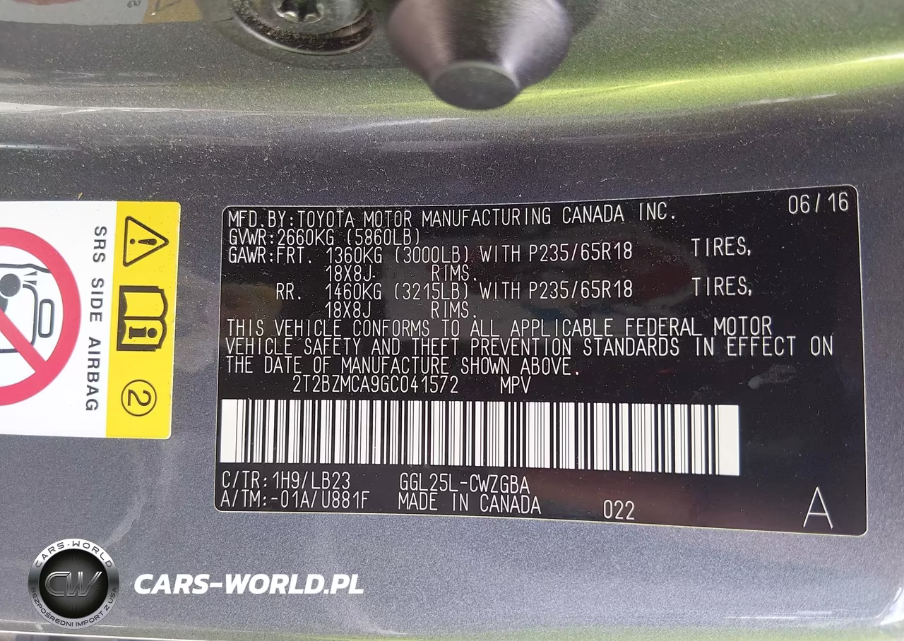 2016 Lexus Rx 350 VIN:2T2BZMCA9GC041572 - 9