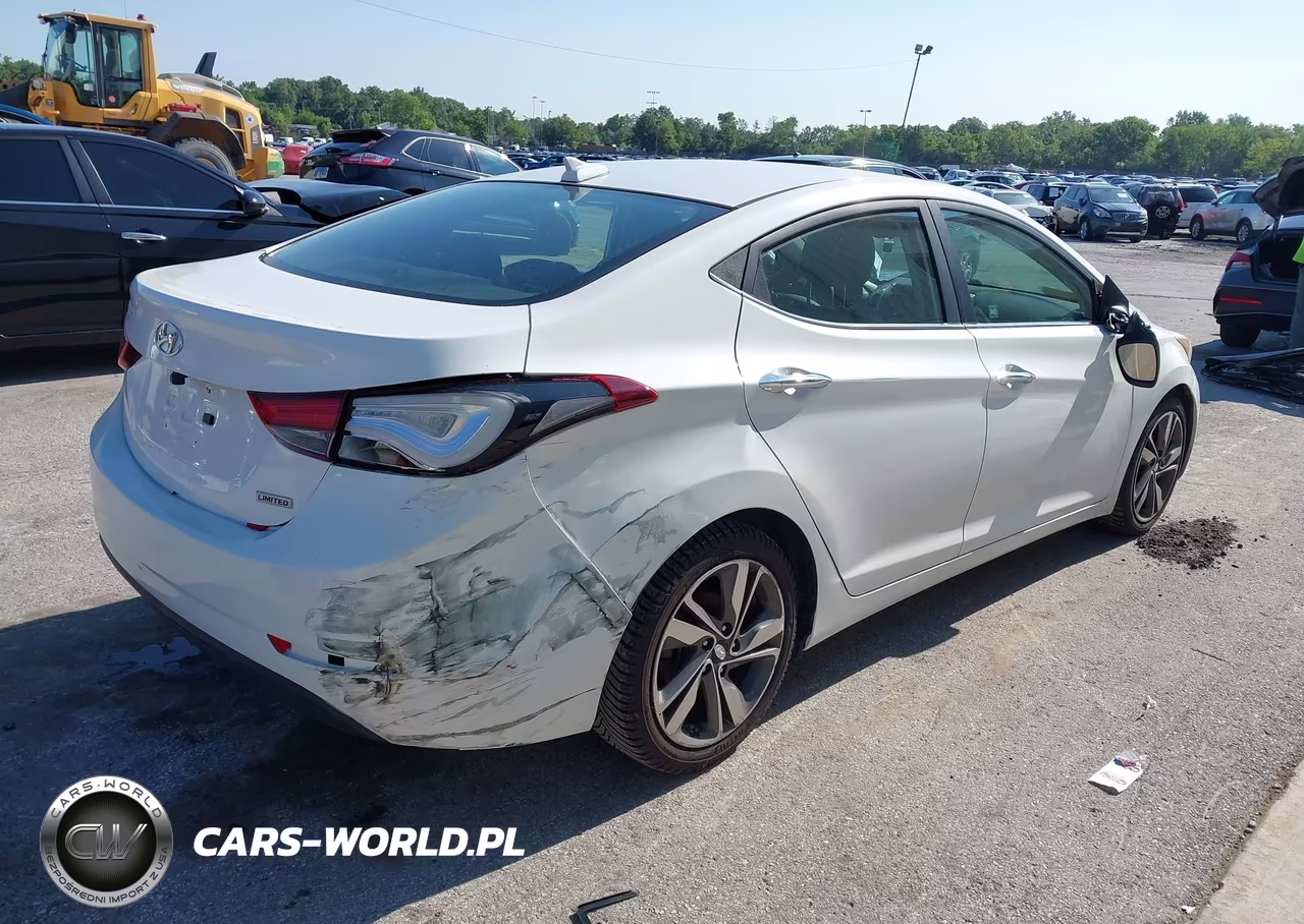 2014 Hyundai Elantra Limited VIN:5NPDH4AE2EH456622 - 4