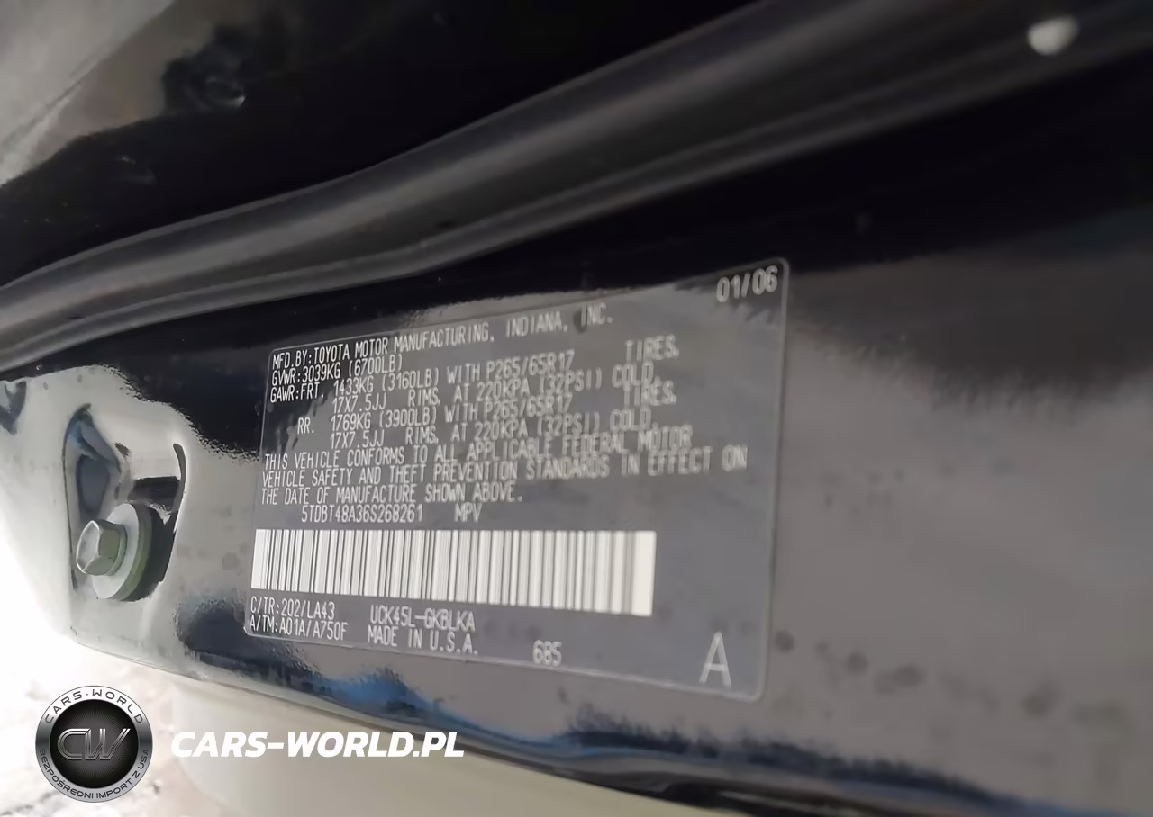 2006 Toyota Sequoia Limited V8 VIN:5TDBT48A36S268261 - 9