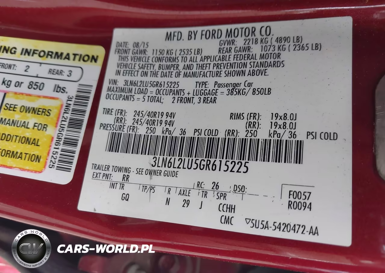 2016 Lincoln Mkz Hybrid VIN:3LN6L2LU5GR615225 - 9