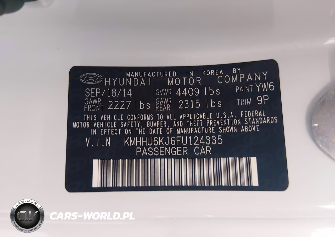 2015 Hyundai Genesis 3.8 Base VIN:KMHHU6KJ6FU124335 - 9