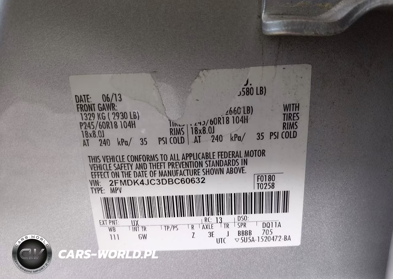 2013 Ford Edge Sel VIN:2FMDK4JC3DBC60632 - 9