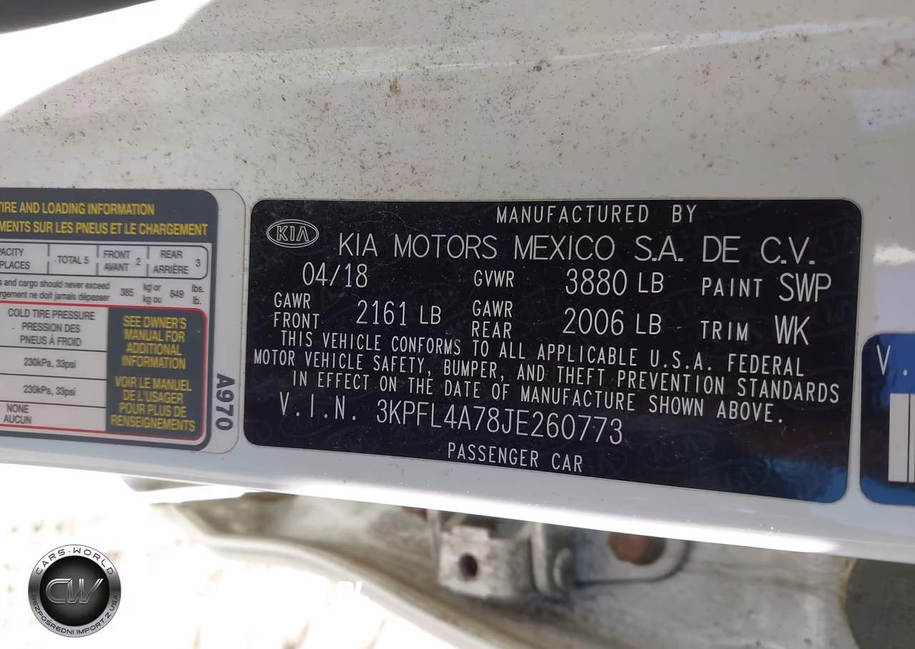 2018 Kia Forte Lx VIN:3KPFL4A78JE260773 - 9