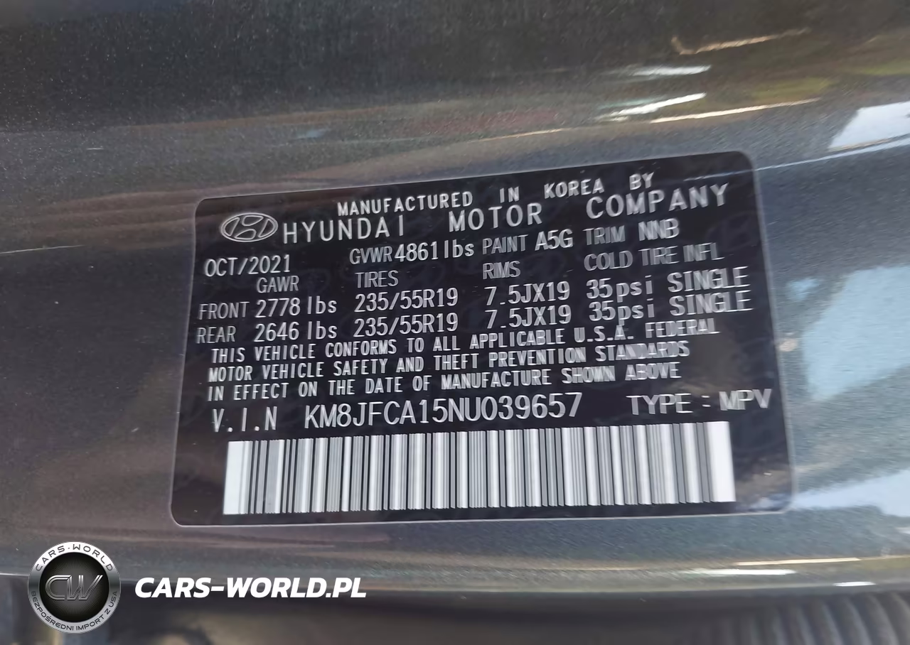 2022 Hyundai Tucson Hybrid Sel Convenience VIN:KM8JFCA15NU039657 - 9