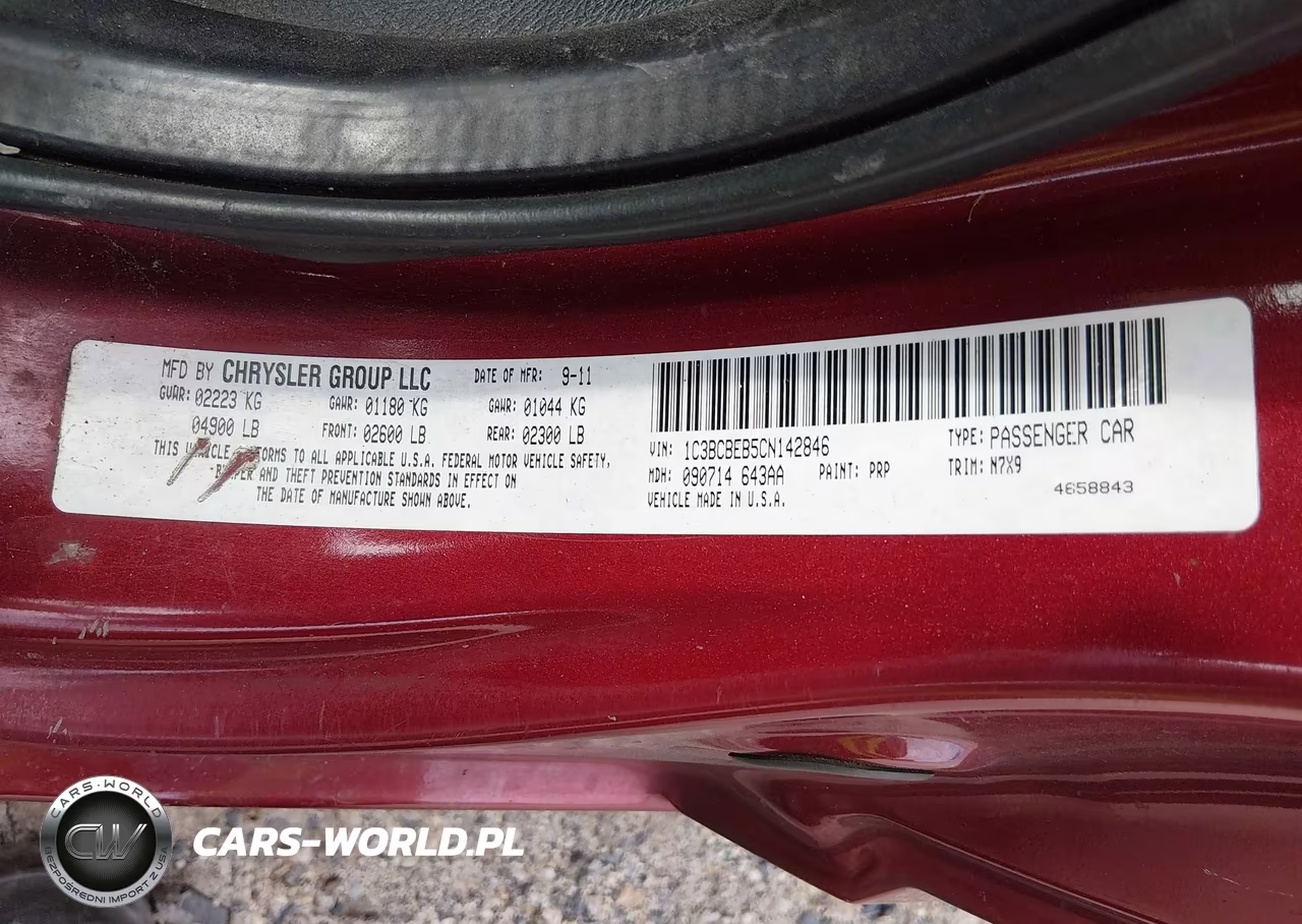 2012 Chrysler 200 Touring VIN:1C3BCBEB5CN142846 - 9