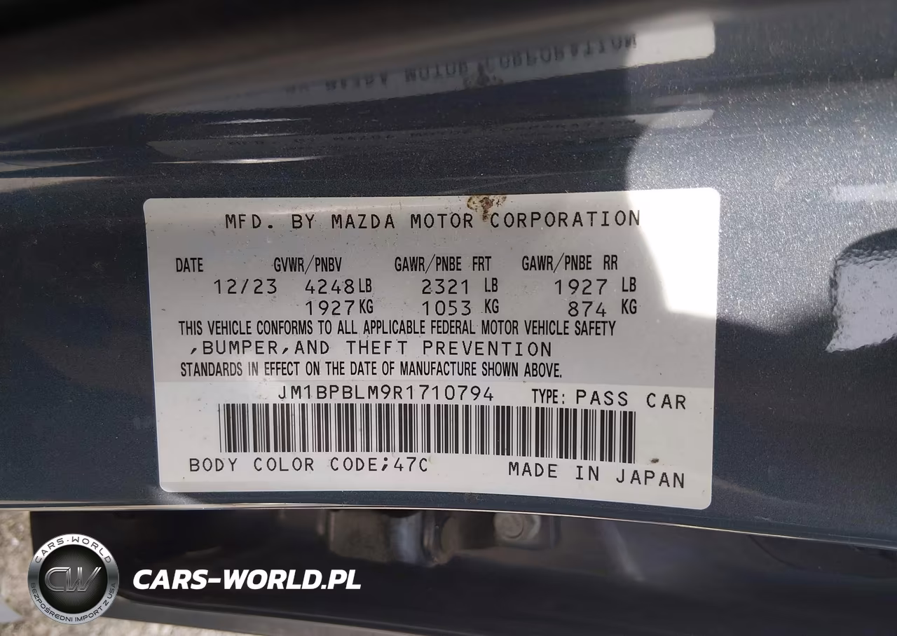 2024 Mazda Mazda3 VIN:JM1BPBLM9R1710794 - 9