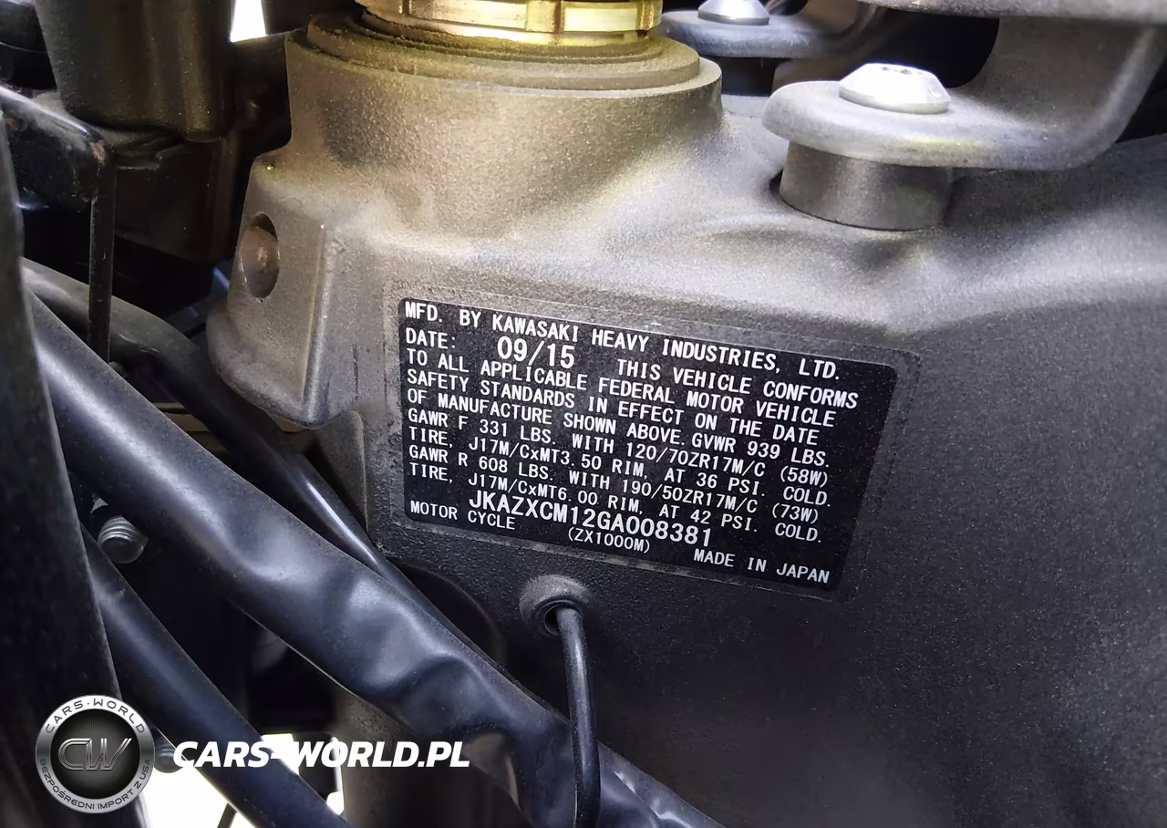 2016 Kawasaki Zx1000 M VIN:JKAZXCM12GA008381 - 10