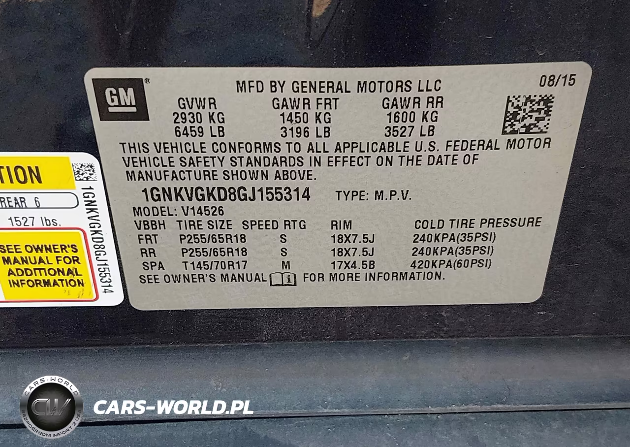 2016 Chevrolet Traverse Lt VIN:1GNKVGKD8GJ155314 - 9