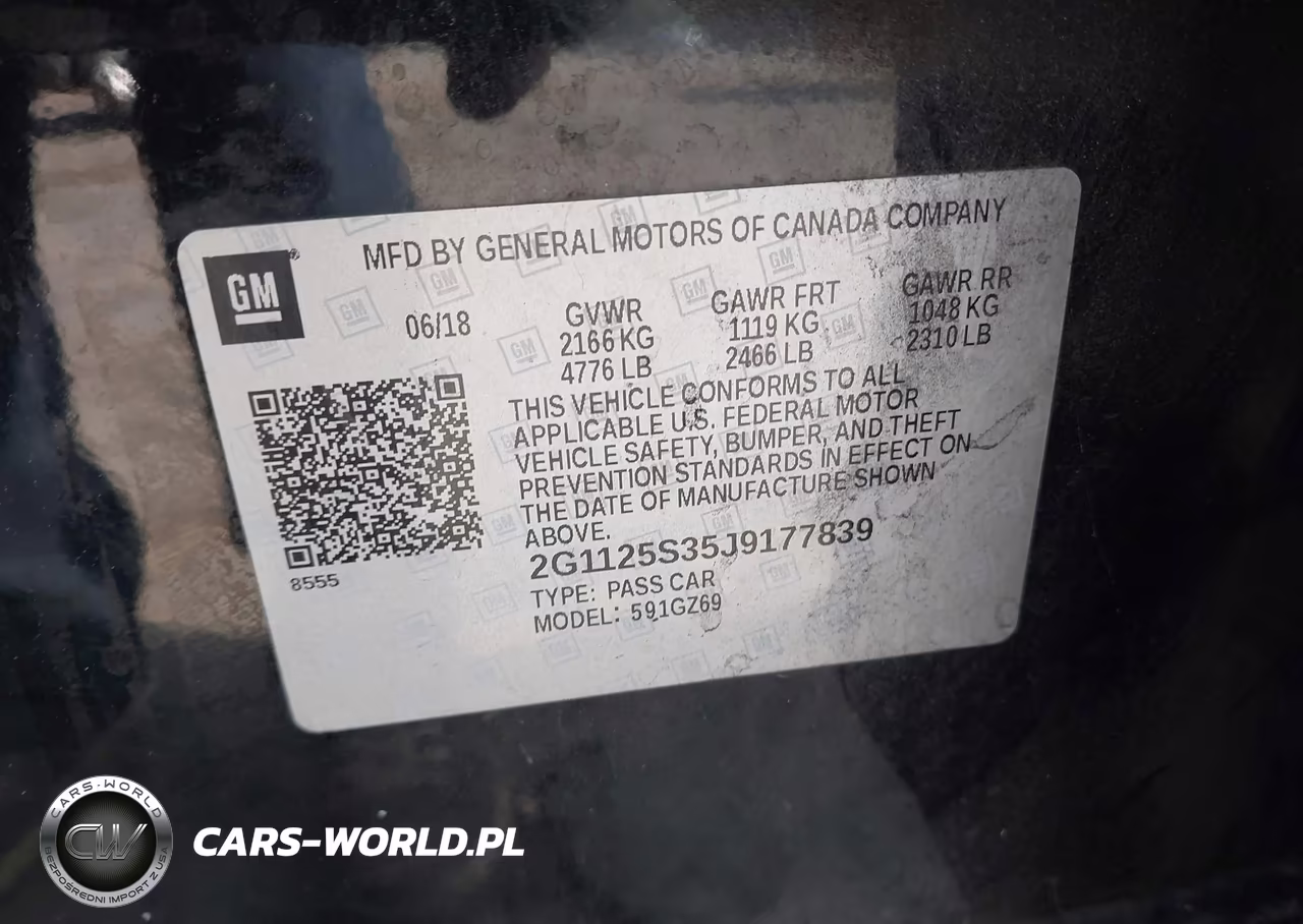 2018 Chevrolet Impala 2Lz VIN:2G1125S35J9177839 - 9