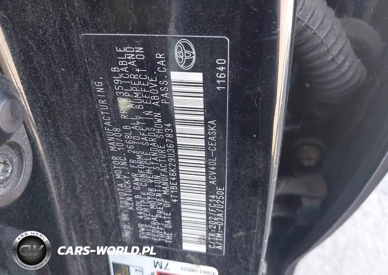 2009 Toyota Camry Se VIN:4T1BE46K29U367834 - 9
