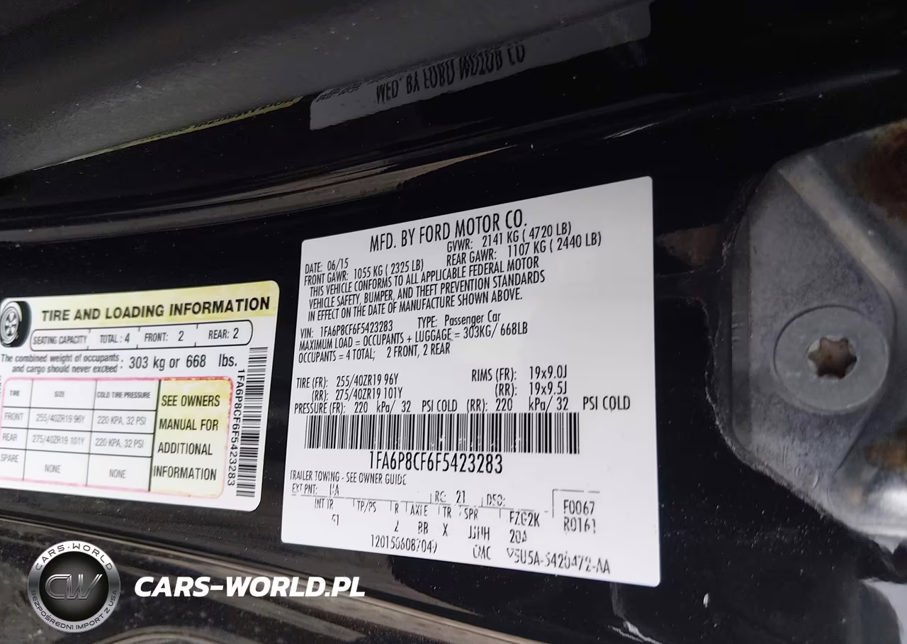 2015 Ford Mustang Gt Premium VIN:1FA6P8CF6F5423283 - 9