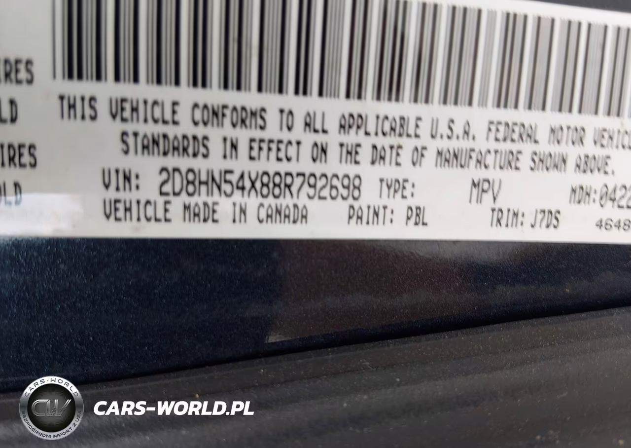 2008 Dodge Grand Caravan Sxt VIN:2D8HN54X88R792698 - 9