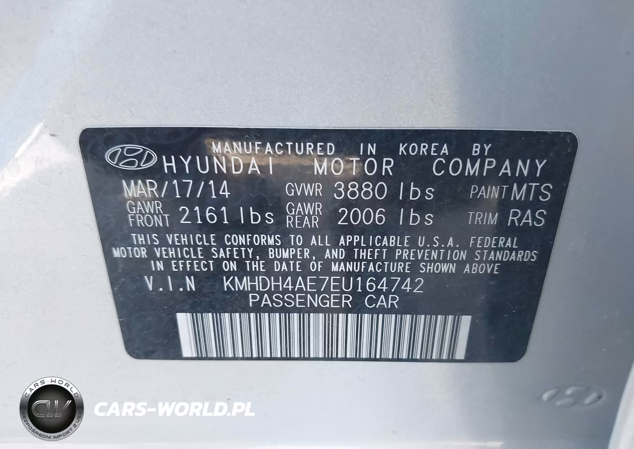 2014 Hyundai Elantra Se VIN:KMHDH4AE7EU164742 - 9