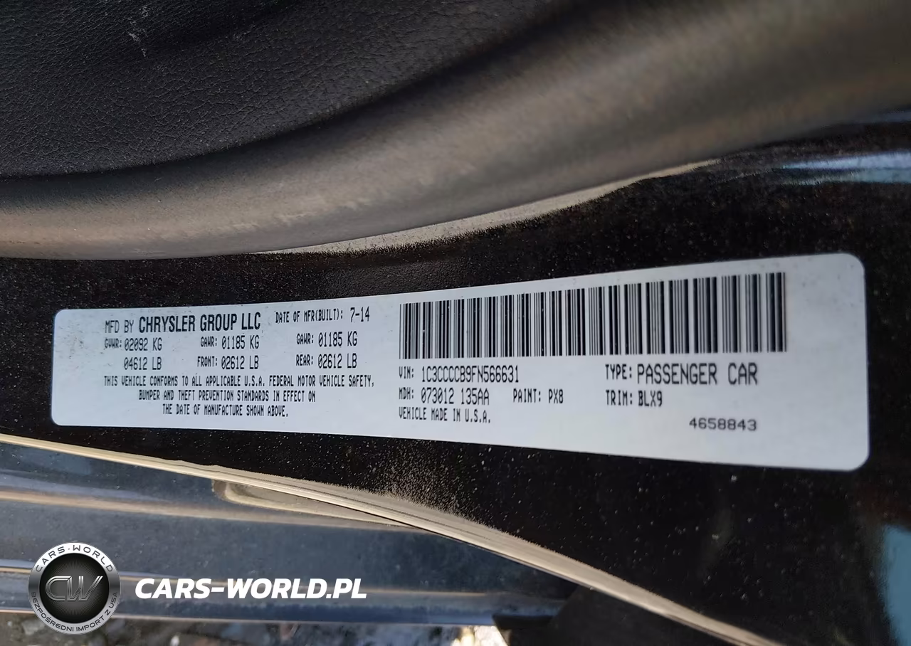 2015 Chrysler 200 C VIN:1C3CCCCB9FN566631 - 9