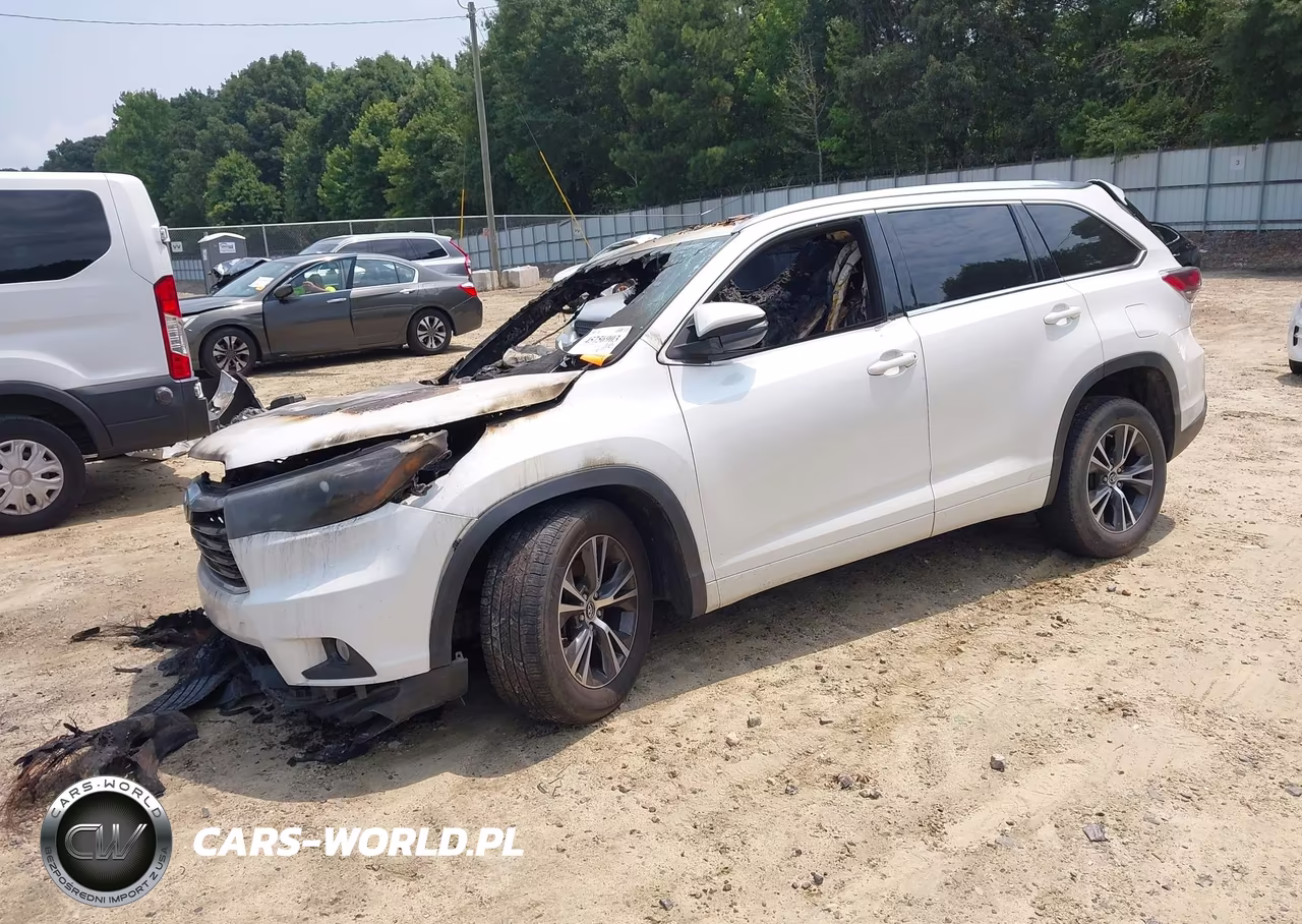 2016 Toyota Highlander Xle V6 VIN:5TDKKRFH5GS166722 - 2