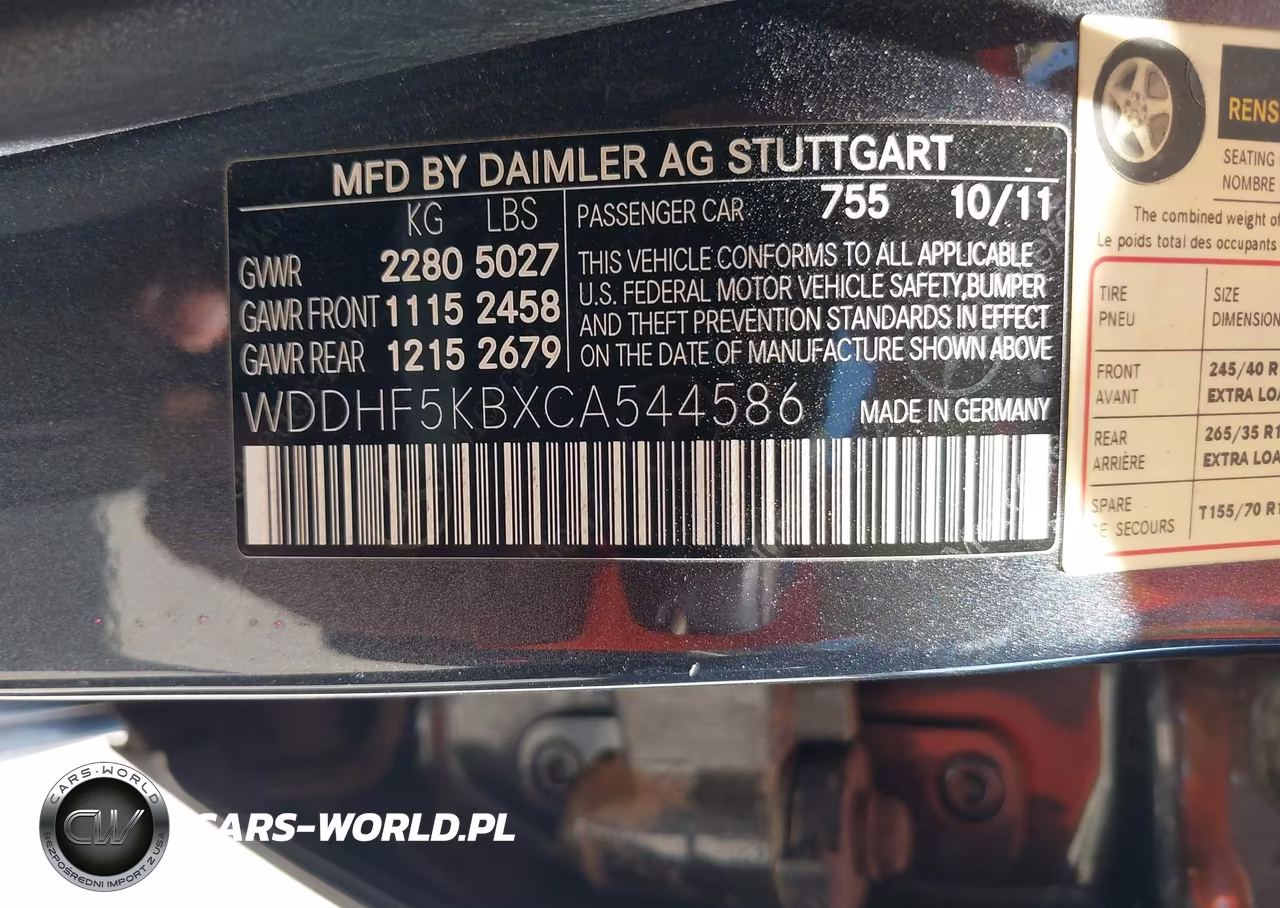 2012 Mercedes-Benz E 350 VIN:WDDHF5KBXCA544586 - 9