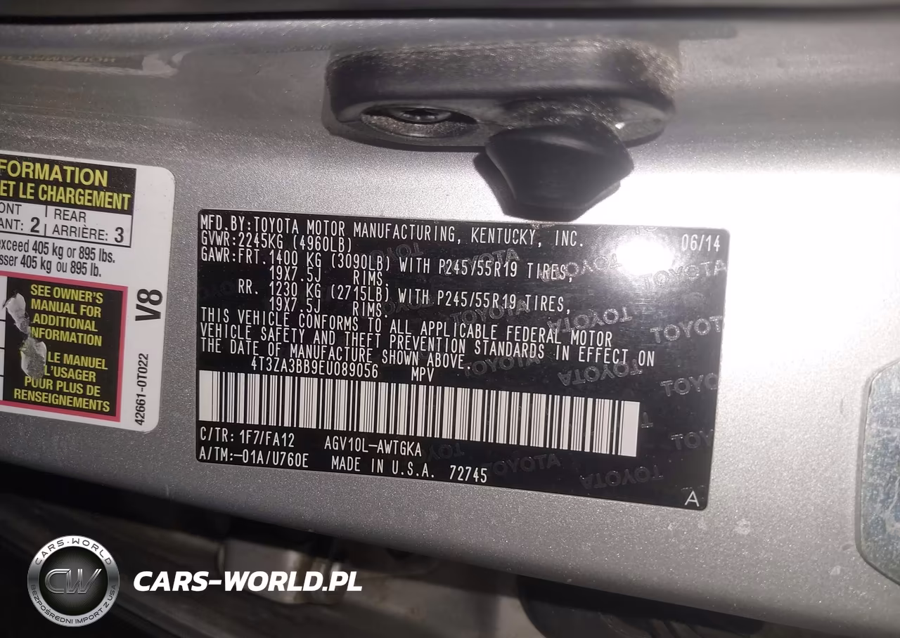 2014 Toyota Venza Le VIN:4T3ZA3BB9EU089056 - 9