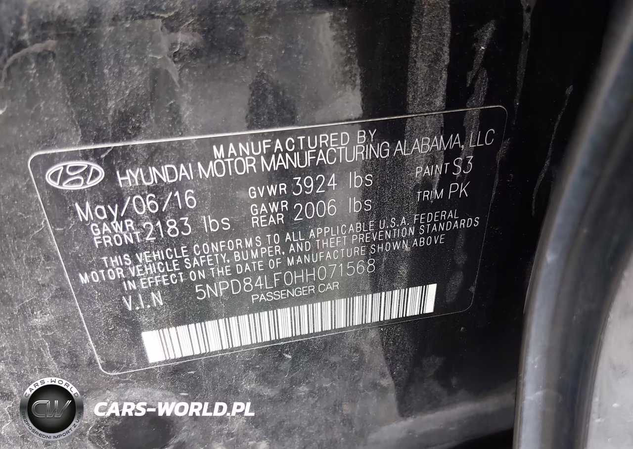 2017 Hyundai Elantra Se VIN:5NPD84LF0HH071568 - 9
