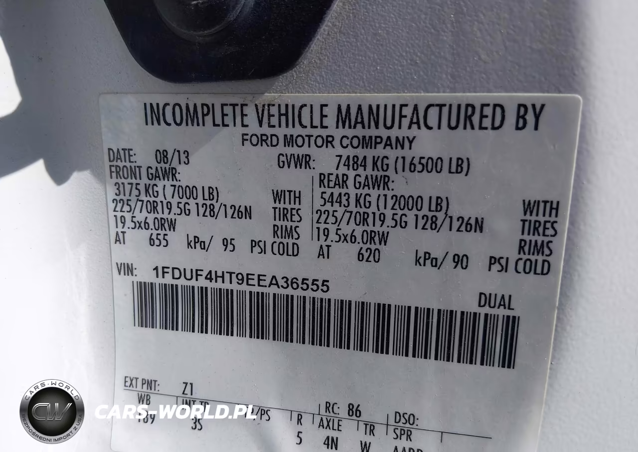 2014 Ford F-450 Chassis Xlt VIN:1FDUF4HT9EEA36555 - 9