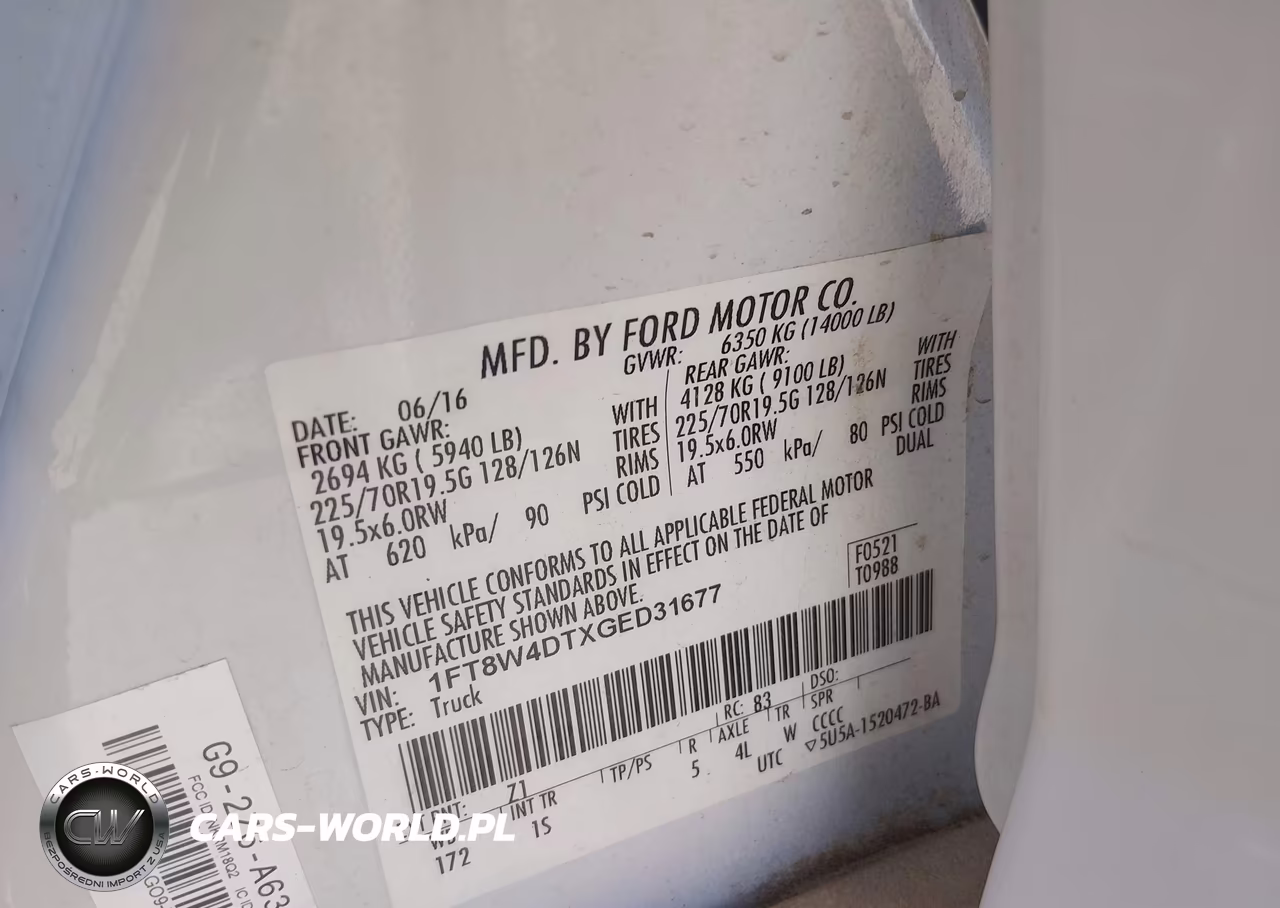 2016 Ford F-450 Xl VIN:1FT8W4DTXGED31677 - 9