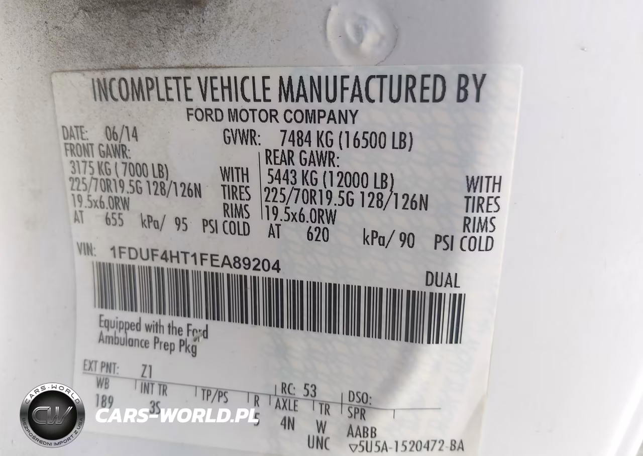 2015 Ford F-450 Chassis Xlt VIN:1FDUF4HT1FEA89204 - 9