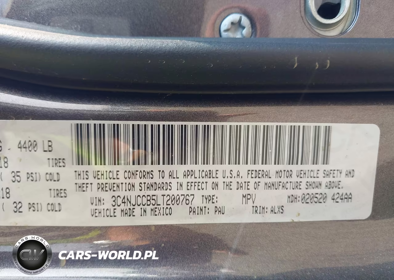 2020 Jeep Compass Limited Fwd VIN:3C4NJCCB5LT200767 - 9