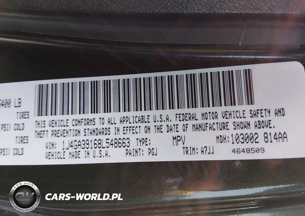 2008 Jeep Wrangler Unlimited X VIN:1J4GA39168L548663 - 9